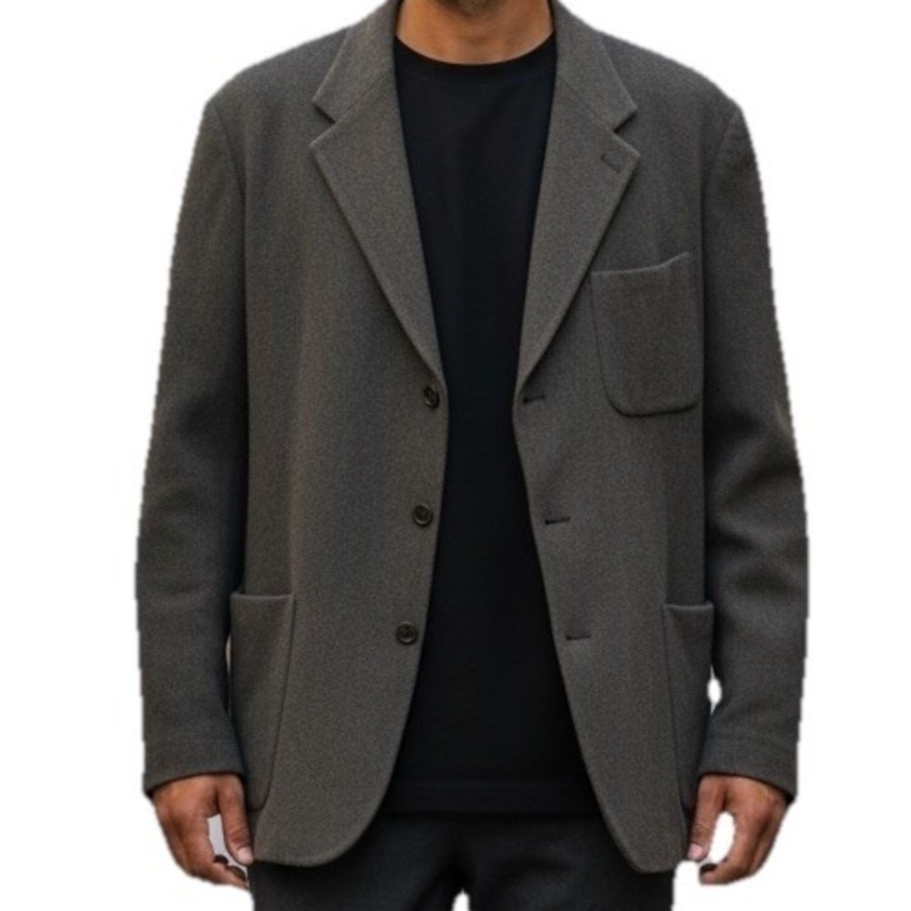 J Crew Oarsman Wool Cashmere Blazer Mens 44L Green Coat Classic Preppy